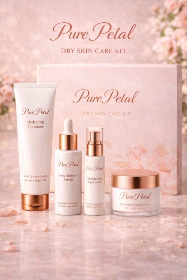 pure petal dry skin care kit